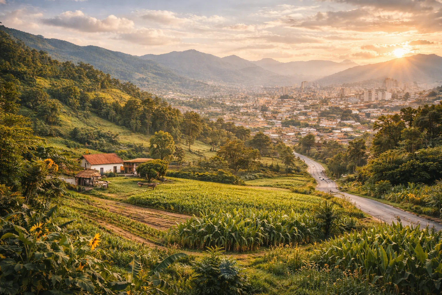 Paisaje rural andino que representa el origen de Casa D'Panchita